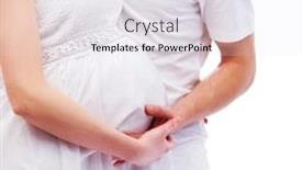  Presentation with pregnant mother - PPT theme consisting of young attractive couple pregnant mother and father background and a white colored foreground