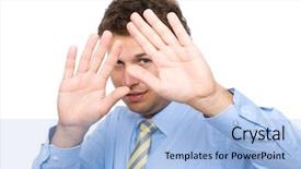  Presentation with hide - Audience pleasing slide deck consisting of hide shows keep away backdrop and a light blue colored foreground