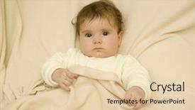  Presentation with premature baby - Slide deck featuring young baby portrait studio picture background and a  colored foreground