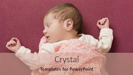  Presentation with baby sleeping - Amazing presentation having young baby sleeping studio picture backdrop and a coral colored foreground