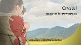  Presentation with take - Beautiful slide deck featuring love is in the air backdrop and a soft green colored foreground