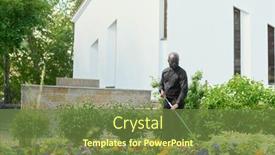  Presentation with black church - Theme featuring young-bald-black-man background and a tawny brown colored foreground