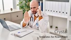  Presentation with bald - PPT layouts featuring young-bald-man-with-beard background and a light gray colored foreground