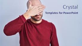  Presentation with ball bearing on a white - PPT layouts featuring young-bald-man-with-beard background and a sky blue colored foreground