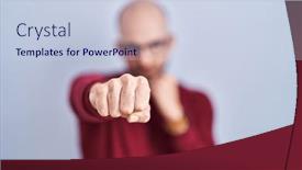  Presentation with ball bearing on a white - Presentation theme featuring young-bald-man-with-beard background and a lemonade colored foreground