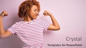  Presentation with proud american - Audience pleasing slide set consisting of young-beautiful-african-american-afro backdrop and a lemonade colored foreground