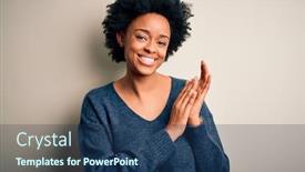  Presentation with proud american - Amazing presentation design having young-beautiful-african-american-afro backdrop and a ocean colored foreground