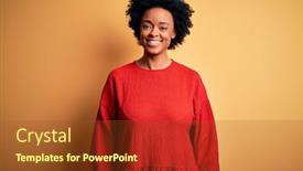  Presentation with curly hair - Cool new PPT layouts with young-beautiful-african-american-afro backdrop and a tawny brown colored foreground