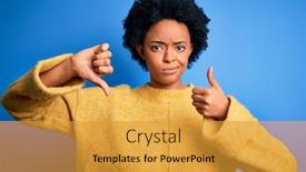  Presentation with african american - PPT layouts enhanced with young-beautiful-african-american-afro background and a gold colored foreground