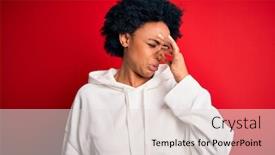  Presentation with bad breath - Beautiful PPT theme featuring young-beautiful-african-american-afro backdrop and a lemonade colored foreground