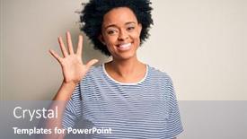  Presentation with african american wedding - Slide deck consisting of young-beautiful-african-american-afro background and a light blue colored foreground