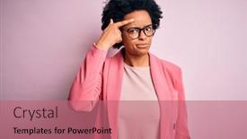  Presentation with skin infection - Colorful slide deck enhanced with young-beautiful-african-american-afro backdrop and a coral colored foreground