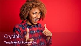  Presentation with american energy - Theme with young-beautiful-african-american-afro background and a violet colored foreground