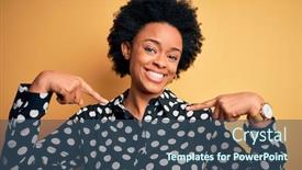  Presentation with proud american - Cool new PPT layouts with young-beautiful-african-american-afro backdrop and a ocean colored foreground