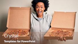  Presentation with african american - Slide deck consisting of young-beautiful-african-american-afro background and a red colored foreground