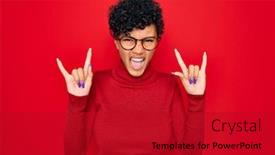  Presentation with african music - Beautiful presentation featuring young-beautiful-african-american-afro backdrop and a crimson colored foreground