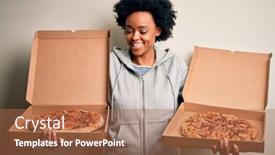  Presentation with italian american - Slides consisting of young-beautiful-african-american-afro background and a coral colored foreground