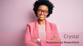  Presentation with curly hair - Amazing slides having young-beautiful-african-american-afro backdrop and a coral colored foreground