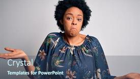  Presentation with hair dress - Presentation featuring young-beautiful-african-american-afro background and a ocean colored foreground