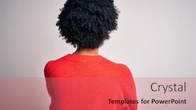  Presentation with generation and african american culture - Colorful presentation enhanced with young-beautiful-african-american-afro backdrop and a coral colored foreground