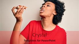  Presentation with italian american - Slide deck enhanced with young-beautiful-african-american-afro background and a red colored foreground