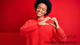  Presentation with for african american women heart disease - Amazing presentation theme having young-beautiful-african-american-afro backdrop and a crimson colored foreground
