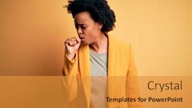  Presentation with hair care - Audience pleasing slide set consisting of young-beautiful-african-american-afro backdrop and a gold colored foreground