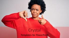  Presentation with curly hair - Audience pleasing PPT layouts consisting of young-beautiful-african-american-afro backdrop and a red colored foreground