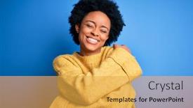  Presentation with self care - Cool new presentation theme with young-beautiful-african-american-afro backdrop and a yellow colored foreground