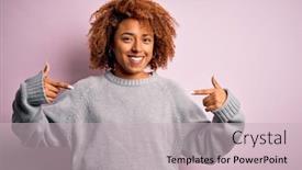  Presentation with proud american - PPT layouts enhanced with young-beautiful-african-american-afro background and a soft green colored foreground