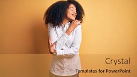  Presentation with confident love - Amazing presentation theme having young-beautiful-african-american-elegant backdrop and a gold colored foreground