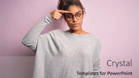  Presentation with skin infection - Slide deck enhanced with young-beautiful-african-american-girl background and a soft green colored foreground