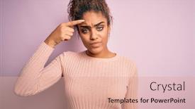  Presentation with skin infection - Amazing presentation theme having young-beautiful-african-american-girl backdrop and a coral colored foreground