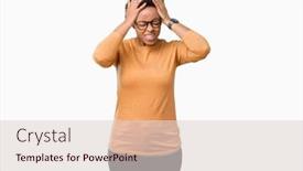  Presentation with migraine - Presentation having young beautiful african american woman wearing glasses over isolated background suffering from headache desperate and stressed because pain and migraine hands on head background and a lemonade colored foreground