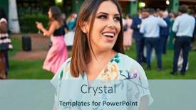  Presentation with elegant wedding - Presentation theme enhanced with young-beautiful-and-elegant-woman background and a light blue colored foreground