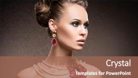  Presentation with luxury gold - Slide deck having young beautiful and rich woman background and a coral colored foreground