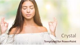  Presentation with beautiful midnight sun over - Presentation theme featuring young-beautiful-arab-woman-over background and a lemonade colored foreground