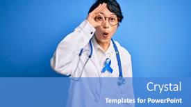  Presentation with doctor asian - Slides featuring young-beautiful-asian-doctor-girl background and a teal colored foreground