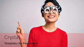  Presentation with asian - PPT theme with young-beautiful-asian-girl-wearing background and a red colored foreground