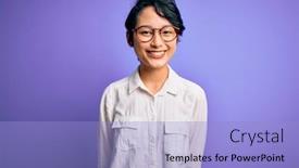  Presentation with little asian girl receiving vaccination - Colorful slide set enhanced with young-beautiful-asian-girl-wearing backdrop and a light blue colored foreground