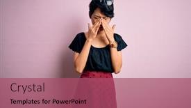  Presentation with vision - Audience pleasing slide set consisting of young-beautiful-asian-girl-wearing backdrop and a violet colored foreground