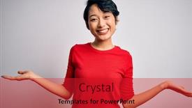  Presentation with beautiful young girl red - Cool new presentation theme with young-beautiful-asian-girl-wearing backdrop and a red colored foreground
