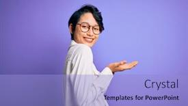  Presentation with asian - Slides with young-beautiful-asian-girl-wearing background and a light blue colored foreground