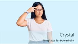  Presentation with acne - PPT layouts enhanced with young-beautiful-asian-girl-wearing background and a cool aqua colored foreground