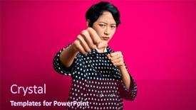  Presentation with violence - Theme having young-beautiful-asian-girl-wearing background and a violet colored foreground