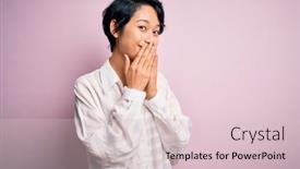  Presentation with scandal - Slide deck featuring young-beautiful-asian-girl-wearing background and a lemonade colored foreground