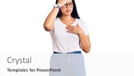  Presentation with fever - Colorful PPT theme enhanced with young-beautiful-asian-girl-wearing backdrop and a white colored foreground