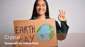  Presentation with asian - Slides having young-beautiful-asian-woman-holding background and a coral colored foreground