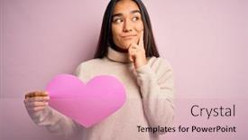  Presentation with asian - Colorful presentation enhanced with young-beautiful-asian-woman-holding backdrop and a lemonade colored foreground