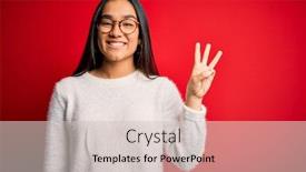  Presentation with asian - PPT theme featuring young-beautiful-asian-woman-wearing background and a  colored foreground